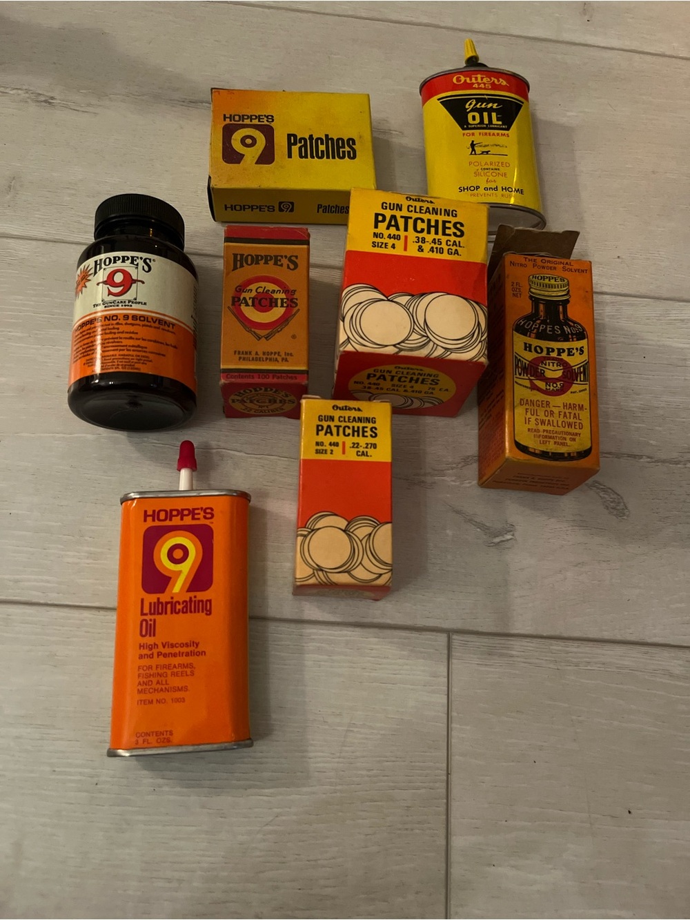 Hope's New Old Stock lot of gun cleaning materials